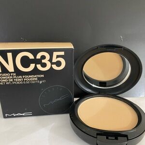 MAC Studio Fix Powder Plus Foundation, 15g, Full Size, NC35, Original Formula